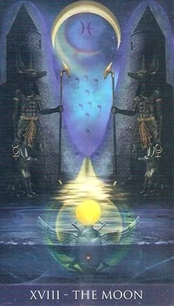The Moon - Millenium Thoth Tarot - Renata Lechner