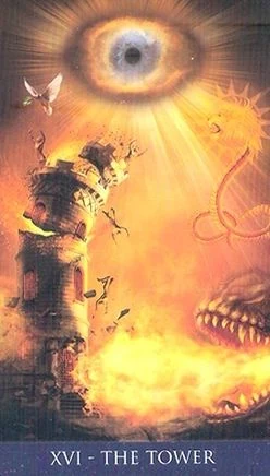The Tower - Millenium Thoth Tarot - Renata Lechner
