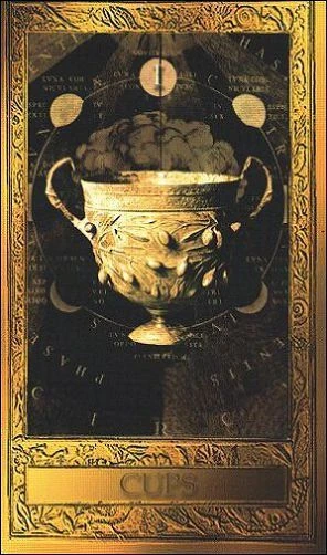 Ace of Cups card from the Millennium Tarot deck by Dorothy Simpson Krause