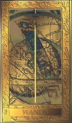 Ace of Wands - Millennium Tarot - Dorothy Krause