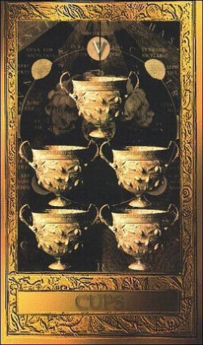 Five of Cups - Millennium Tarot - Dorothy Krause