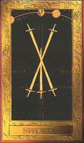 Five of Swords - Millennium Tarot - Dorothy Krause