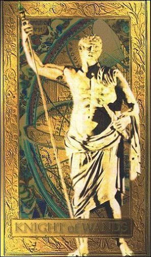 Knight of Wands - Millennium Tarot - Dorothy Krause