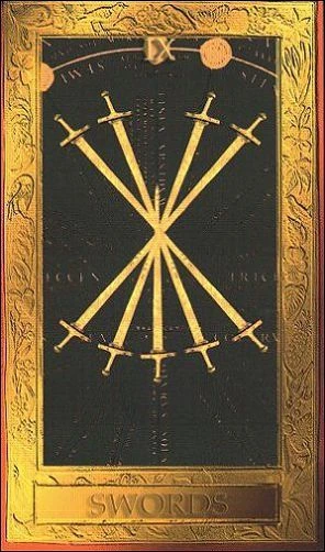 Nine of Swords - Millennium Tarot - Dorothy Krause