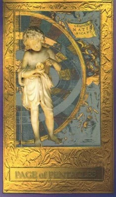 Page of Pentacles - Millennium Tarot - Dorothy Krause