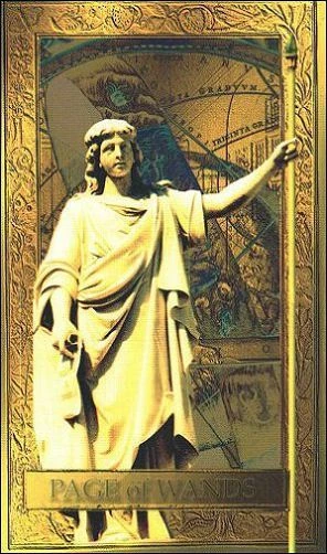 Page of Wands - Millennium Tarot - Dorothy Krause