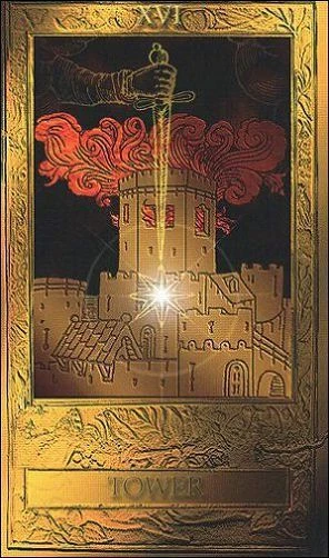 The Tower - Millennium Tarot - Dorothy Krause