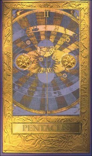 Two of Pentacles - Millennium Tarot - Dorothy Krause