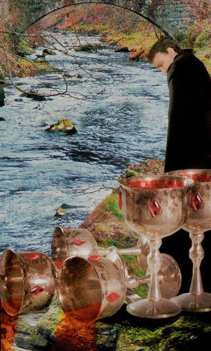 Five of Cups - Modern Medieval Tarot - Shayn Amber Wetherell and Tim Wetherell