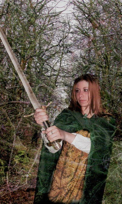 Page of Swords - Modern Medieval Tarot - Shayn Amber Wetherell and Tim Wetherell