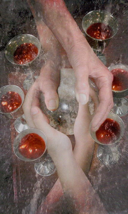 Six of Cups - Modern Medieval Tarot - Shayn Amber Wetherell and Tim Wetherell
