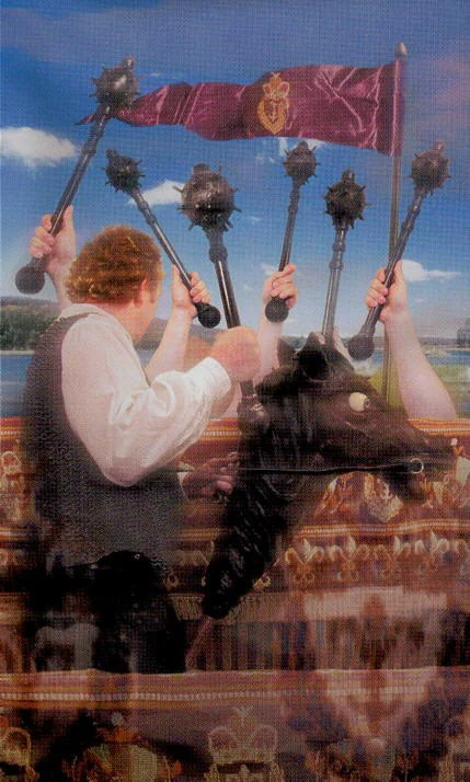 Six of Staves - Modern Medieval Tarot - Shayn Amber Wetherell and Tim Wetherell