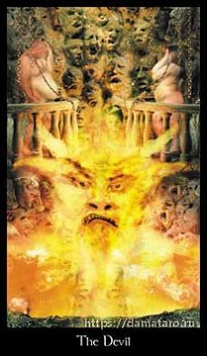 The Devil - Modern Medieval Tarot - Shayn Amber Wetherell and Tim Wetherell
