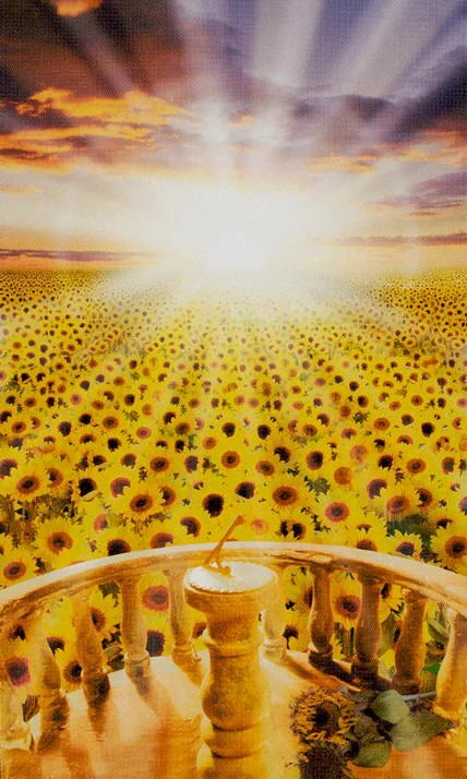 The Sun - Modern Medieval Tarot - Shayn Amber Wetherell and Tim Wetherell