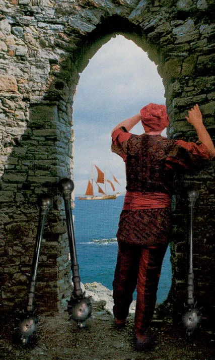 Three of Staves - Modern Medieval Tarot - Shayn Amber Wetherell and Tim Wetherell