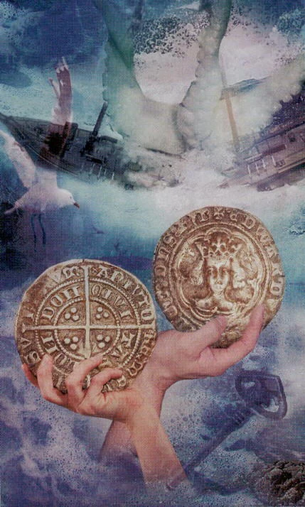 Two of Coins - Modern Medieval Tarot - Shayn Amber Wetherell and Tim Wetherell