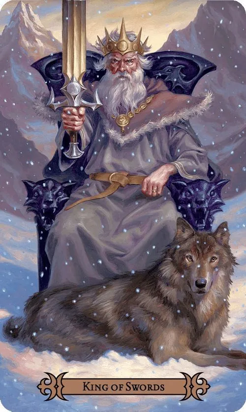 King of Swords card from the Modern Spellcasters Tarot deck