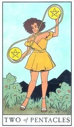 2 of Pentacles - Modern Witch Tarot - Tarot Deck by Lisa Sterle