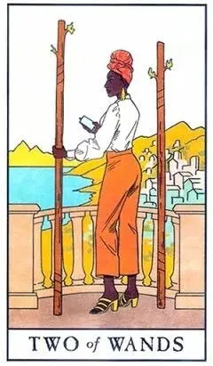 2 of Wands - Modern Witch Tarot - Tarot Deck by Lisa Sterle