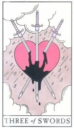 3 of Swords - Modern Witch Tarot - Tarot Deck by Lisa Sterle