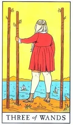 3 of Wands - Modern Witch Tarot - Tarot Deck by Lisa Sterle