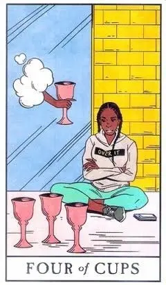 4 of Cups - Modern Witch Tarot - Tarot Deck by Lisa Sterle