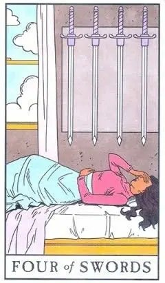 4 of Swords - Modern Witch Tarot - Tarot Deck by Lisa Sterle