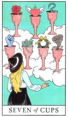 7 of Cups - Modern Witch Tarot - Tarot Deck by Lisa Sterle
