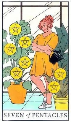 7 of Pentacles - Modern Witch Tarot - Tarot Deck by Lisa Sterle