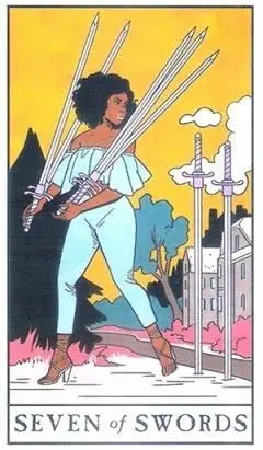 7 of Swords - Modern Witch Tarot - Tarot Deck by Lisa Sterle