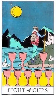 8 of Cups - Modern Witch Tarot - Tarot Deck by Lisa Sterle