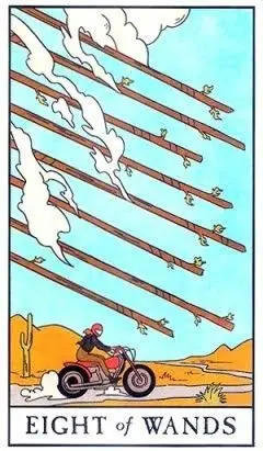 8 of Wands - Modern Witch Tarot - Tarot Deck by Lisa Sterle