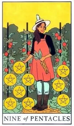 9 of Pentacles - Modern Witch Tarot - Tarot Deck by Lisa Sterle