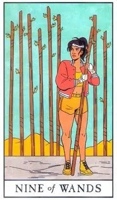 9 of Wands - Modern Witch Tarot - Tarot Deck by Lisa Sterle