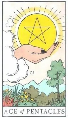 Ace of Pentacles - Modern Witch Tarot - Tarot Deck by Lisa Sterle