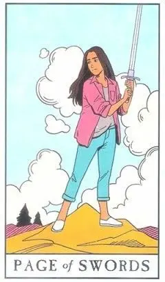 Page of Swords - Modern Witch Tarot - Tarot Deck by Lisa Sterle