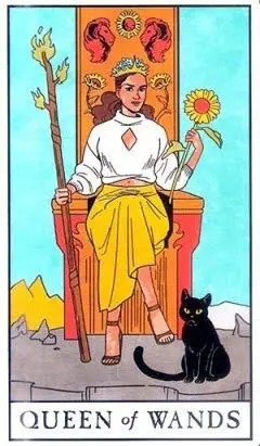 Queen of Wands - Modern Witch Tarot - Tarot Deck by Lisa Sterle