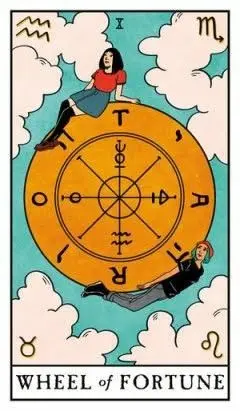 Wheel of Fortune - Modern Witch Tarot - Tarot Deck by Lisa Sterle