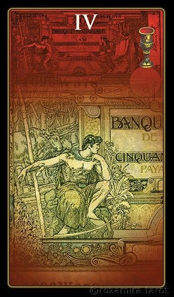 Four of Cups - Money Tarot - Eugene Vinitski