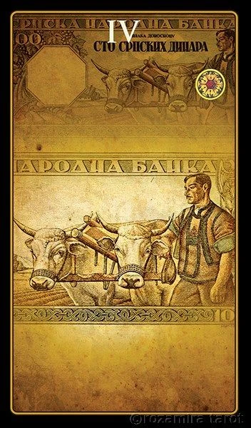 Four of Pentacles - Money Tarot - Eugene Vinitski