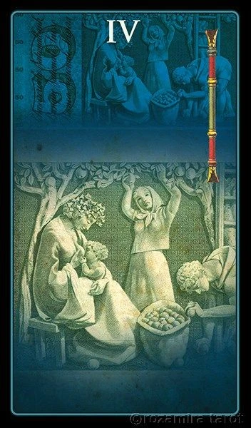 Four of Wands - Money Tarot - Eugene Vinitski