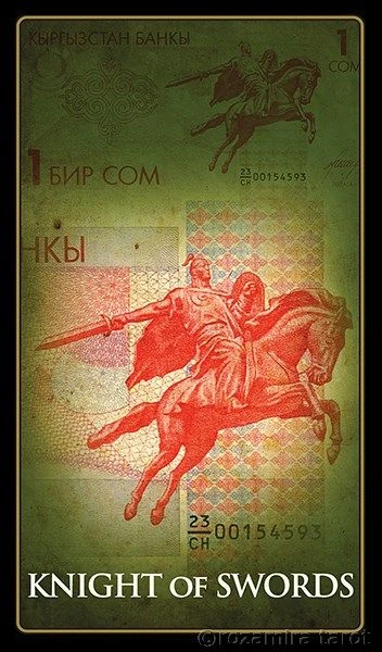 Knight of Swords - Money Tarot - Eugene Vinitski