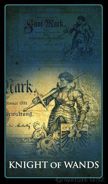 Knight of Wands - Money Tarot - Eugene Vinitski