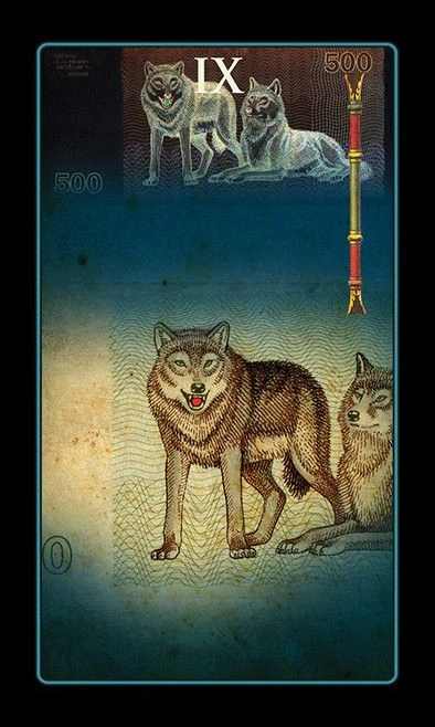 Nine of Wands - Money Tarot - Eugene Vinitski