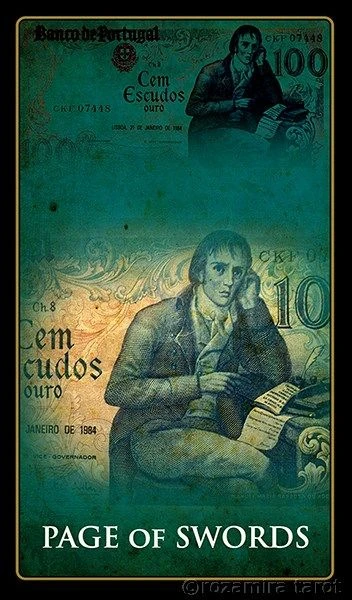 Page of Swords - Money Tarot - Eugene Vinitski