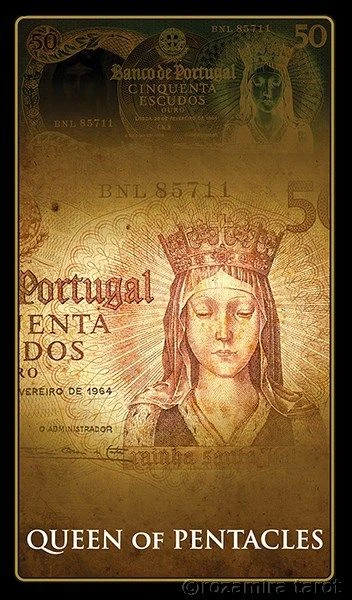 Queen of Pentacles - Money Tarot - Eugene Vinitski