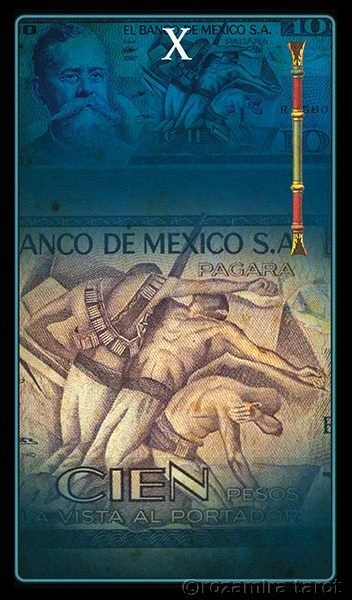 Ten of Wands - Money Tarot - Eugene Vinitski