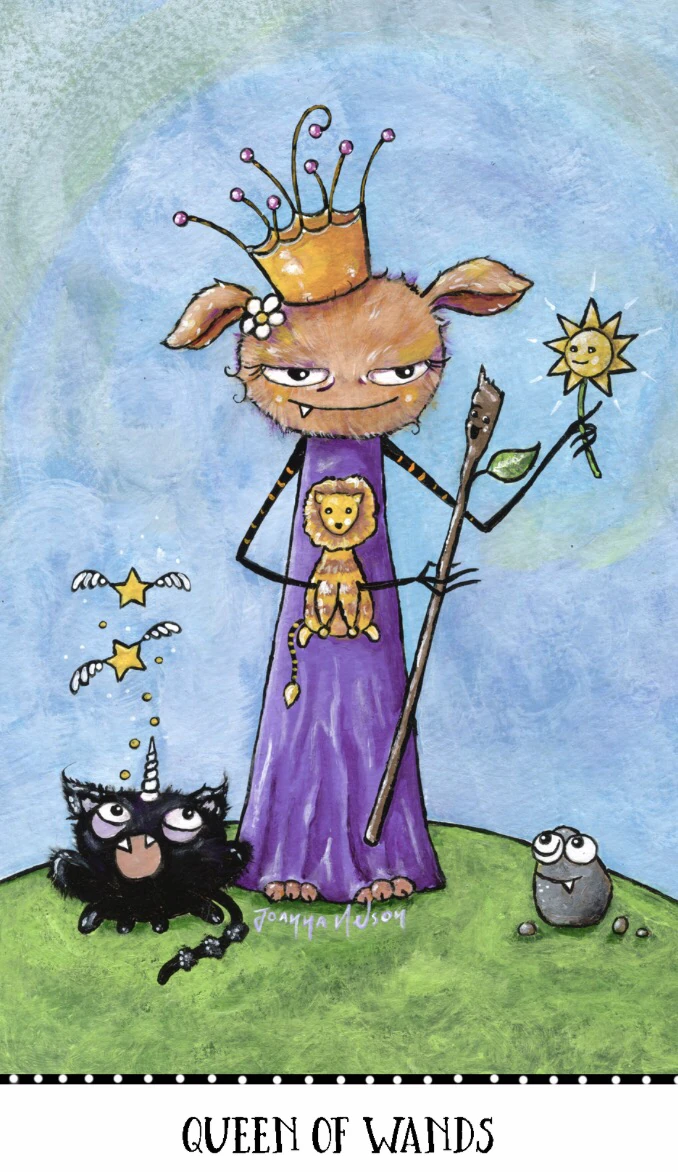 Queen of Wands - Monstarot - Joanna Nelson