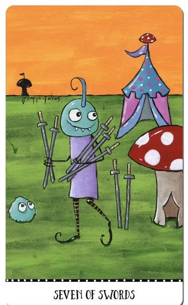 Seven of Swords - Monstarot - Joanna Nelson