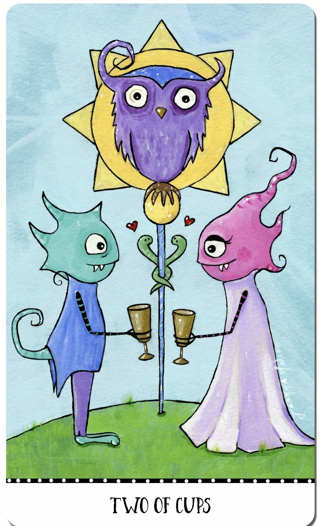 Two of Cups - Monstarot - Joanna Nelson
